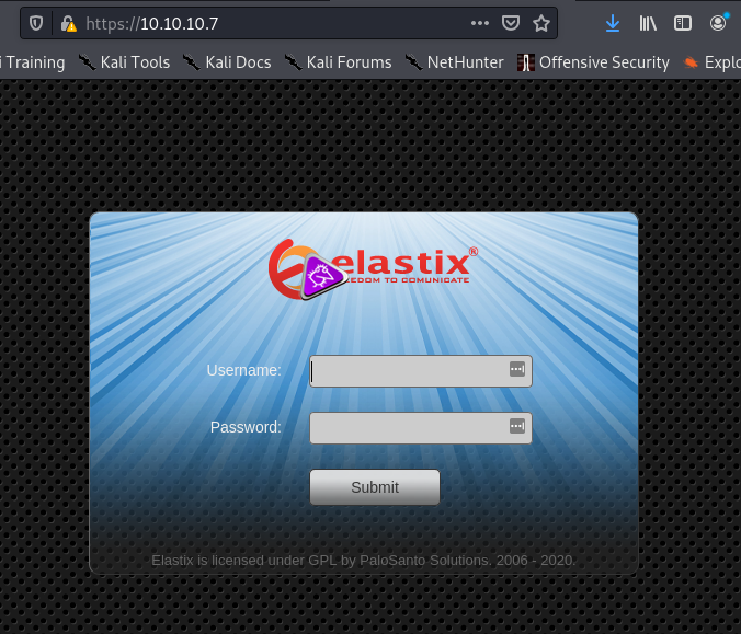 Elastix login